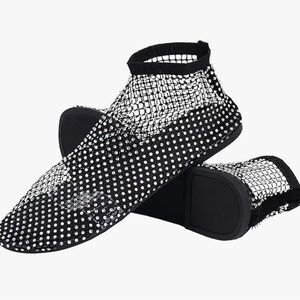 Rhinestone mesh shoes. Size US 8. EU 39. 
Worn once for photo shoot.